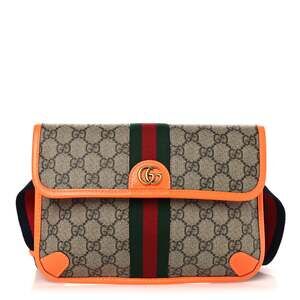 Gucci Gg Supreme Web Small Ophidia Belt #242509G89B
